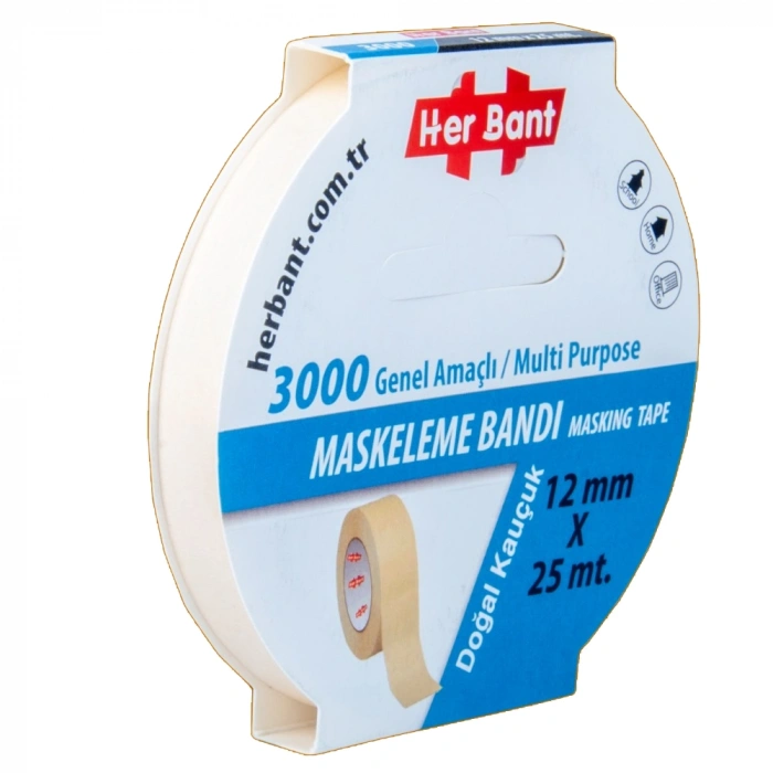 Her Bant Krepe (maskeleme) Bantı 12 Mmx25 Mt 3000