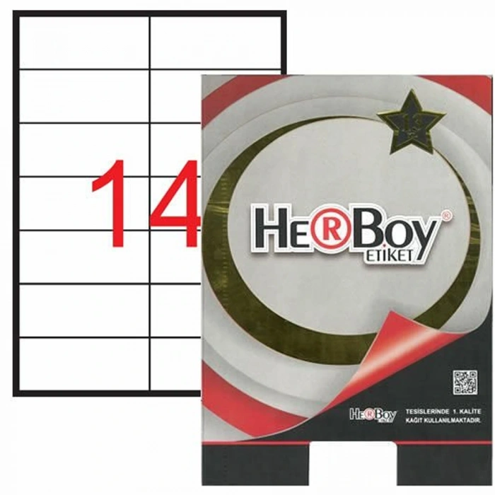 Herboy Laser Etiket 100 Yp 105x41 Laser-copy-ınkjet Hb-1114