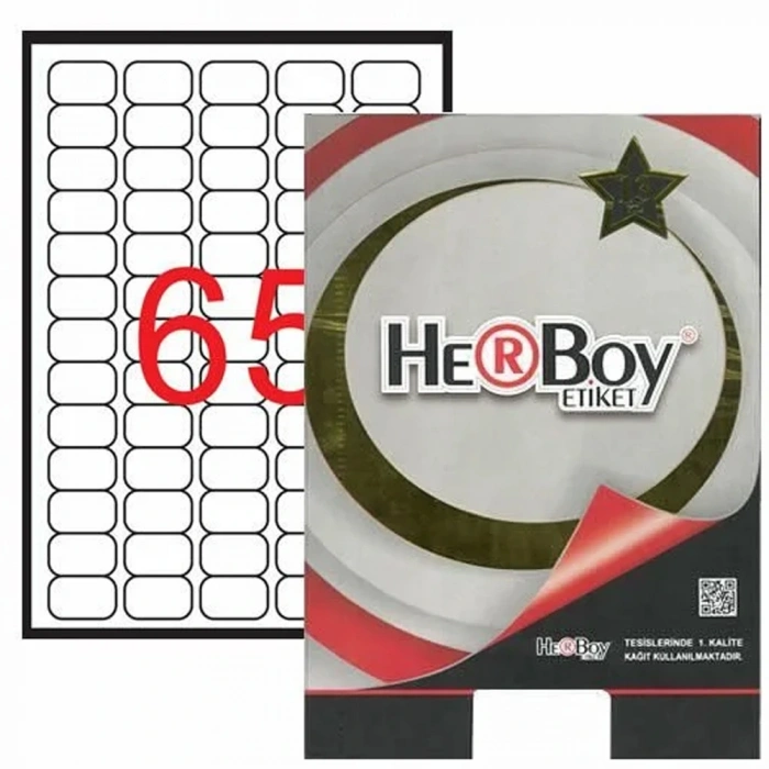 Herboy Laser Etiket 100 Yp 38.1x21.2 Laser-copy-ınkjet Hb-1065