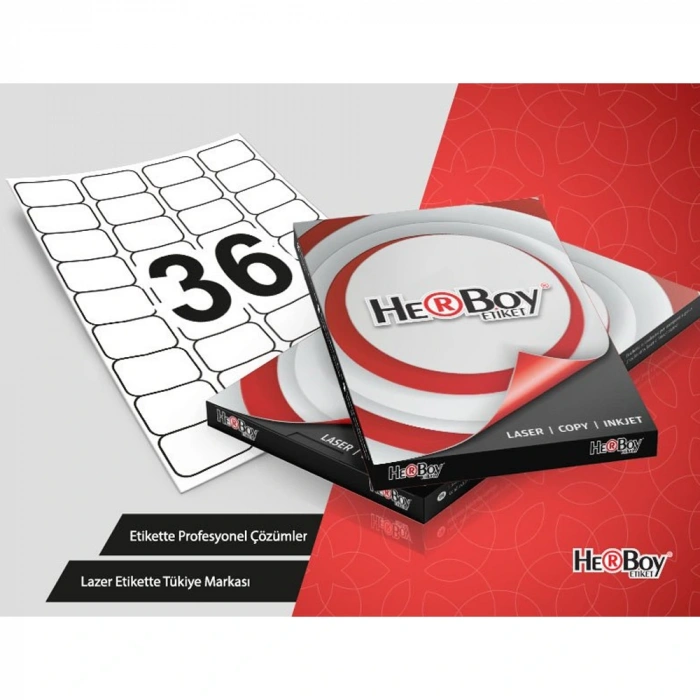 Herboy Laser Etiket 100 Yp 45x30 Laser-copy-ınkjet Hb-1036