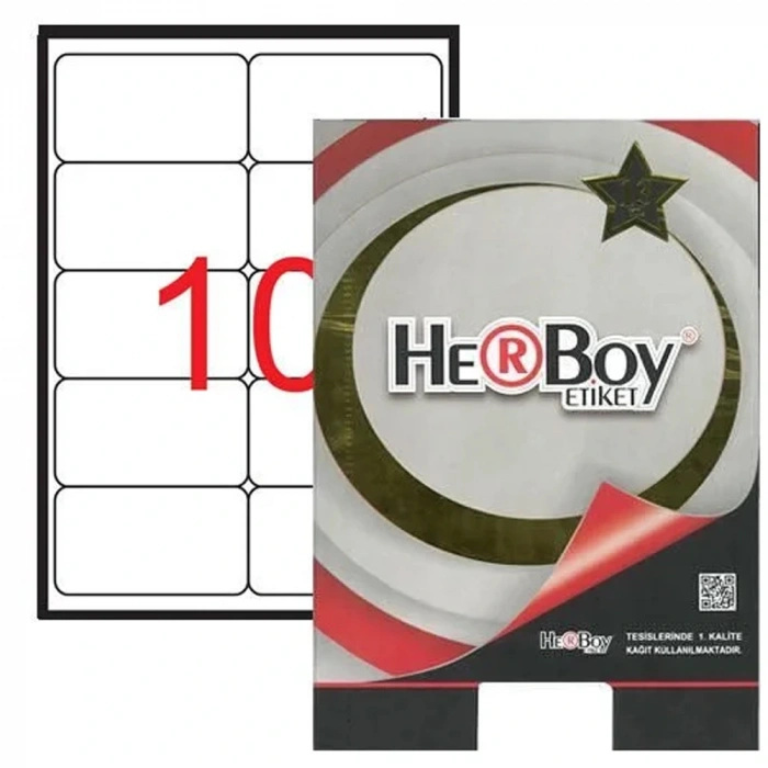 Herboy Laser Etiket 100 Yp 99.06x57 Laser-copy-ınkjet Hb-1010