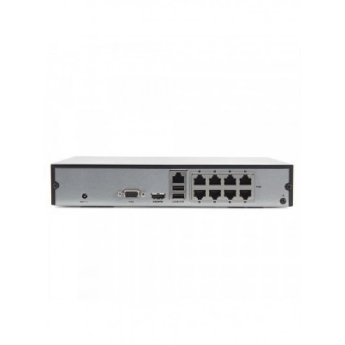HIKVISION DS-7108NI-Q1/8P/M, 8Kanal PoE, 4Mpix, H265+, 1 HDD Desteği, 1520P Kayıt, 60Mbps Bant Genişliği, Metal Kasa, NVR