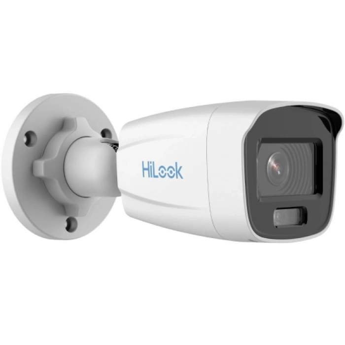 HILOOK IPC-B129H, 2Mpix, 4mm Lens, H265+, 30Mt Gece Görüşü, Color Vu Lite, PoE, Bullet, IP Kamera
