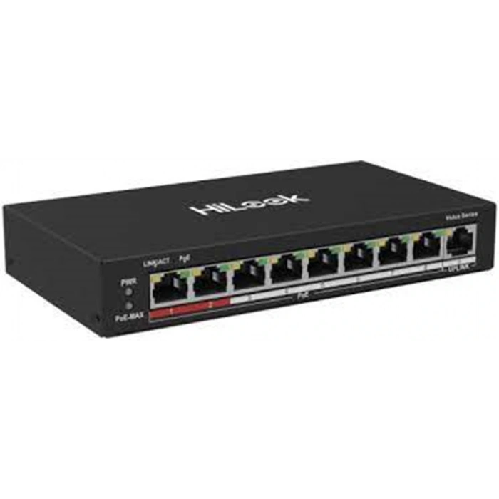 Hilook Ns-0109p-60(b) 8 Port 10-100 8 Port Poe 60w +1 Port Megabit Uplink Poe Switch