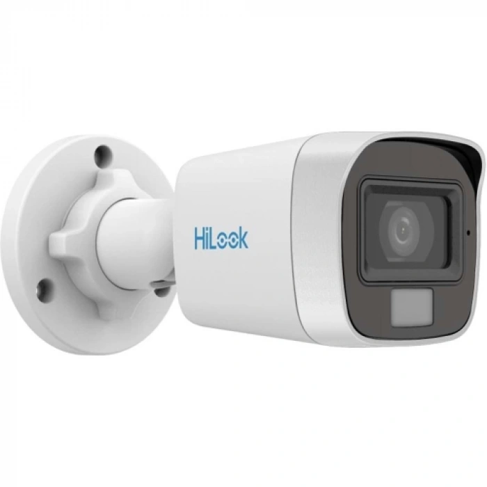 HILOOK THC-B129-LPS, 2Mpix, 2.8mm Lens, 20Mt Gece Görüşü, IP66, Color Vu, Dahili Mikrofon, Bullet Kamera