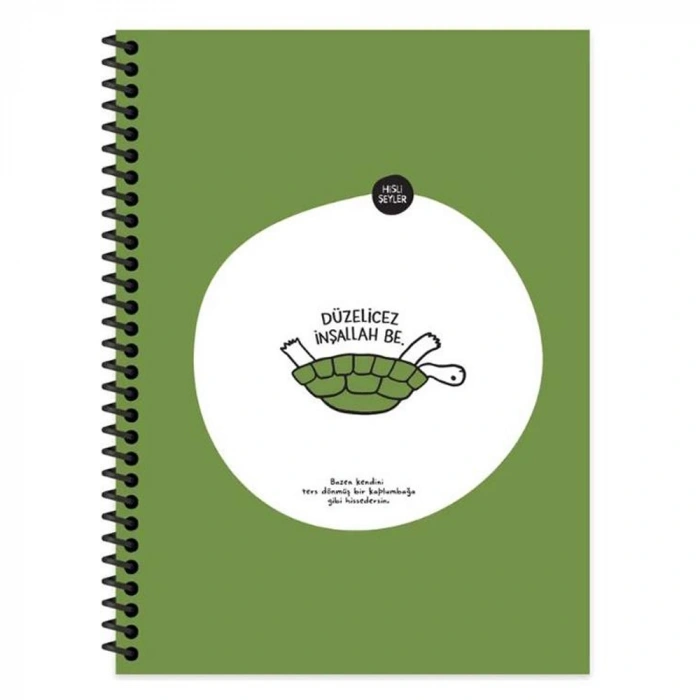 Hisli Şeyler Spiralli Kap Düzelicez 18,5x25 80 Yp Çiz. 500633-99