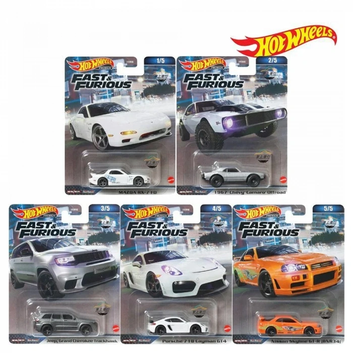 Hot Wheels Fast & Furıous Premium Arabalar Mtl-hnw46