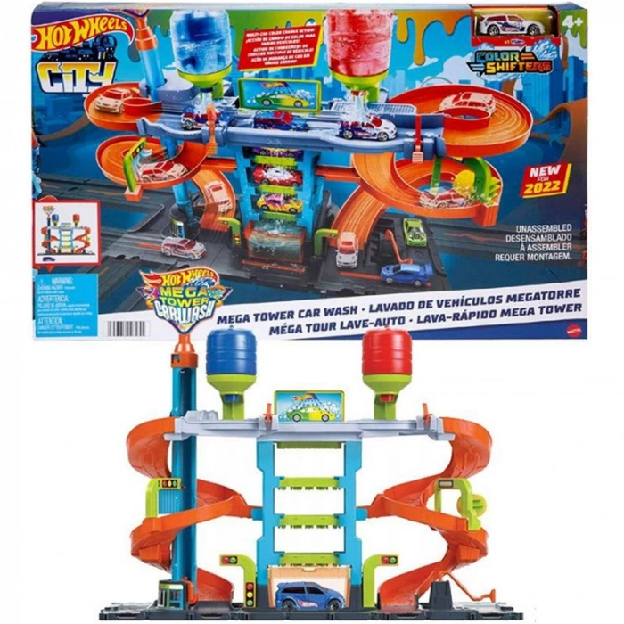 Hot Wheels Mega Araba Yıkama Kulesi (kmp.)