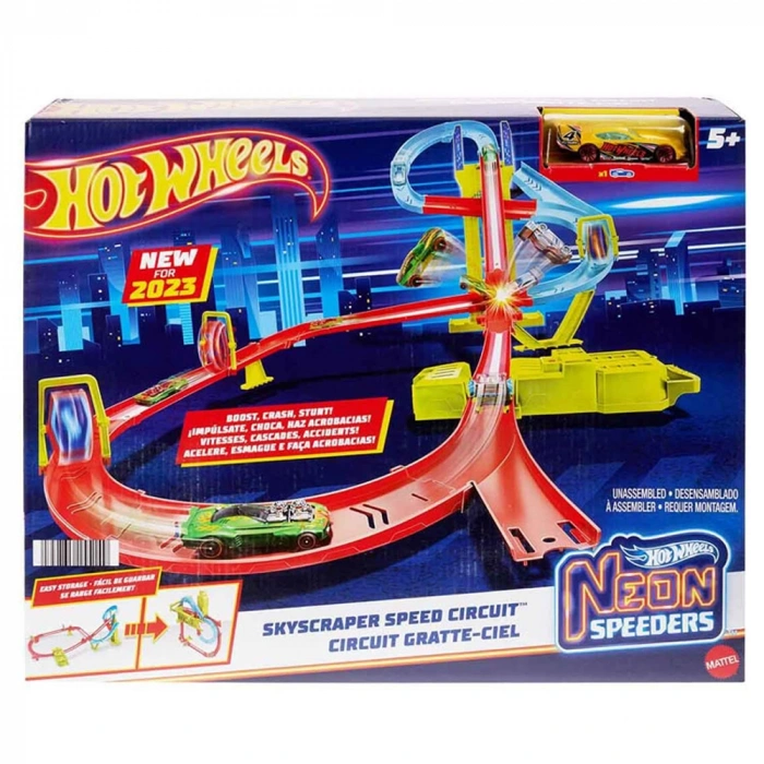 Hot Wheels Neon Yarışlar Çoklu Yarış Heyecanı Pist Seti