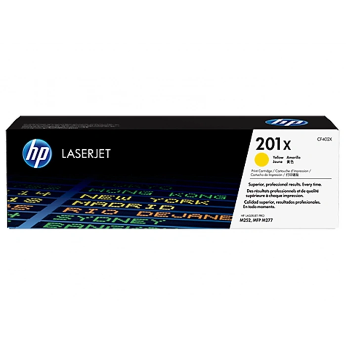 Hp 201x Yellow Sarı Yüksek Kapasite 2.800 Sayfa Toner Cf402x