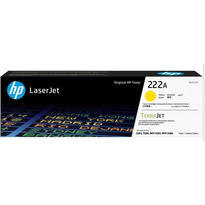 Hp 222a Yellow Sarı 1.200 Sayfa Toner W2222a