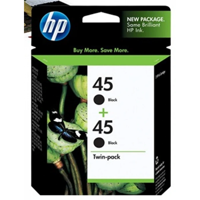 Hp 45 Black Siyah 42ml 51645aa 2li Paket Kartuş Cc625a