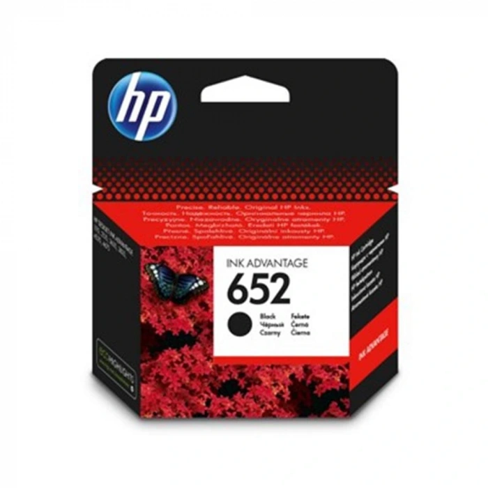 Hp 652 Black Siyah Kartuş F6v25ae
