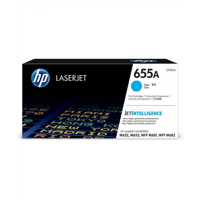 Hp 655a Cyan Mavi 10.500 Sayfa Toner Cf451a