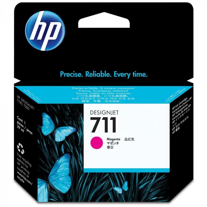 Hp 711 Magenta Kırmızı 29ml Plotter Kartuşu Cz131a