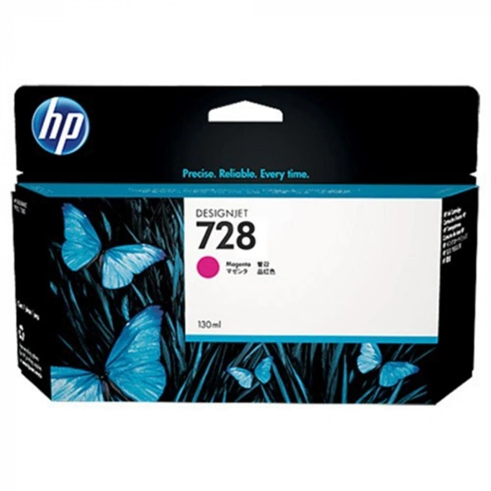 Hp 728 Magenta Kırmızı 130ml Plotter Kartuşu F9j66a