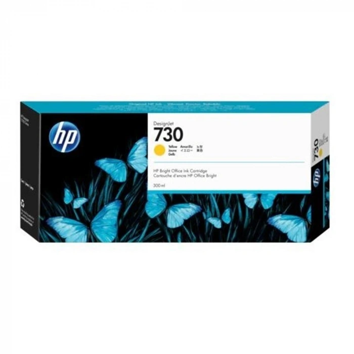 Hp 730 Yellow Sarı 300 Ml Plotter Kartuşu P2v70a