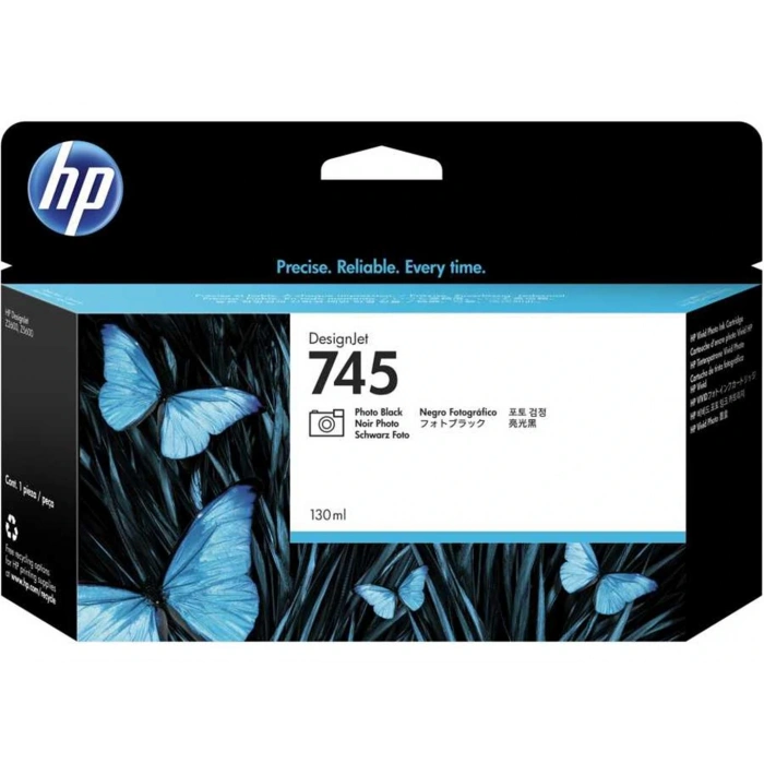 Hp 745 Photo Black Fotoğraf Siyah 130ml Plotter Kartuşu F9j98a