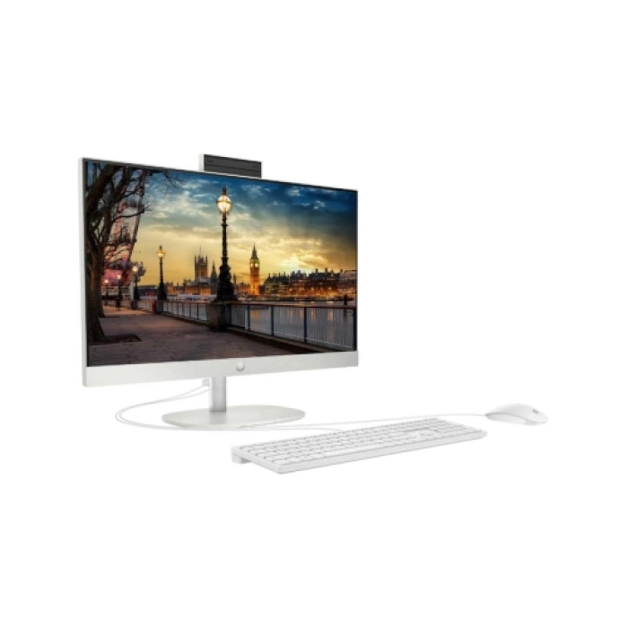 HP 9H6M8ET, ProOne 245 G10, Ryzen 5 7520U, 23,8" FHD Ekran, 8Gb DDR5 Ram, 512Gb SSD, Paylaşımlı Ekran Kartı, Free Dos All In One PC, BEYAZ