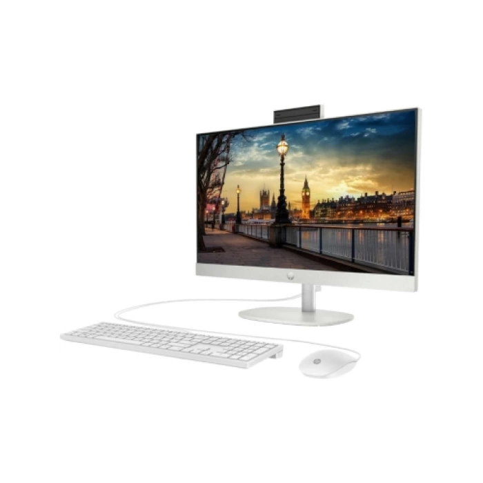 HP 9H6M8ET, ProOne 245 G10, Ryzen 5 7520U, 23,8" FHD Ekran, 8Gb DDR5 Ram, 512Gb SSD, Paylaşımlı Ekran Kartı, Free Dos All In One PC, BEYAZ
