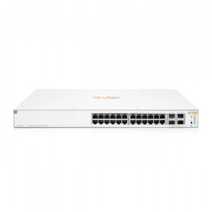 HP Aruba Instant On, JL683B, 1930-24G, 24Port, GigaBit, PoE 195W, 4 Port Gigabit SFP, Yönetilebilir, Rack Mount Switch