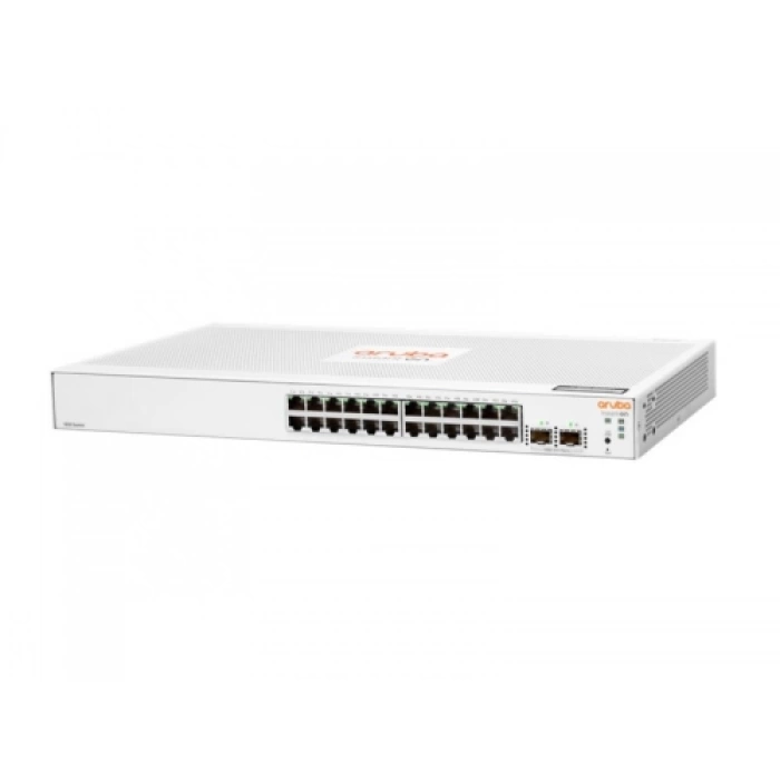 HP Aruba Instant On, JL812A, 1830-24G, 24Port, GigaBit, 2 Port Gigabit SFP, Yönetilebilir, Rack Mount Switch