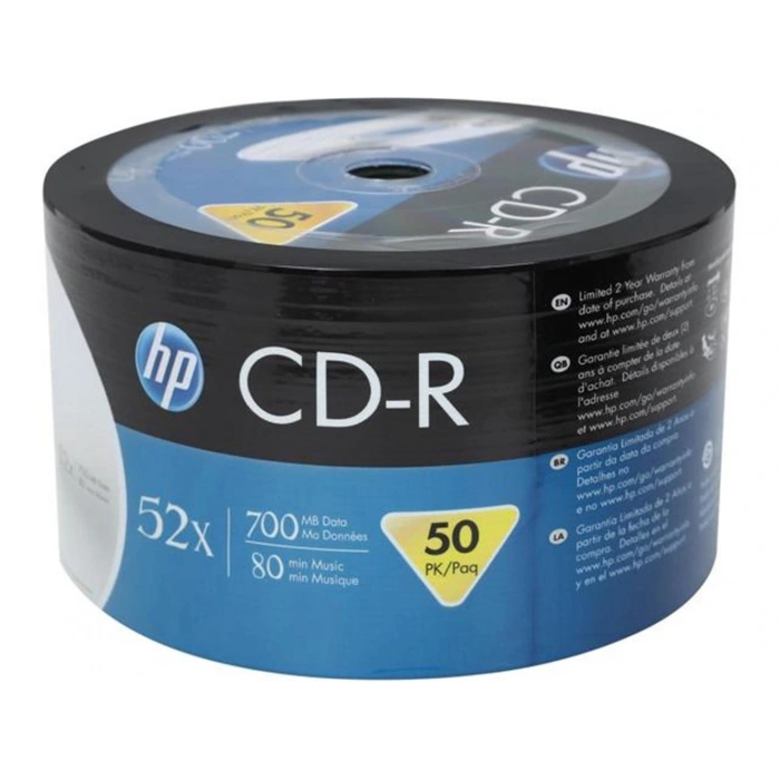 Hp Cd-r 700mb-80mın 52x 50 Li Shrink