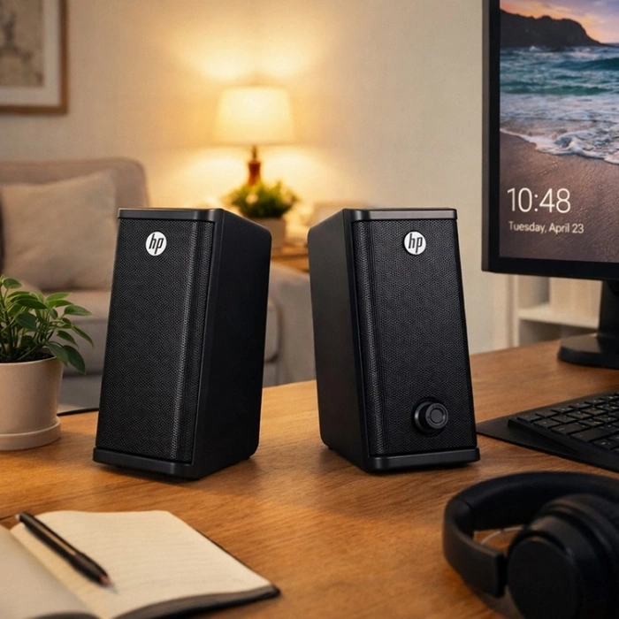 HP DHS-2101S 6W Siyah 2.0 USB Multimedya Hoparlör