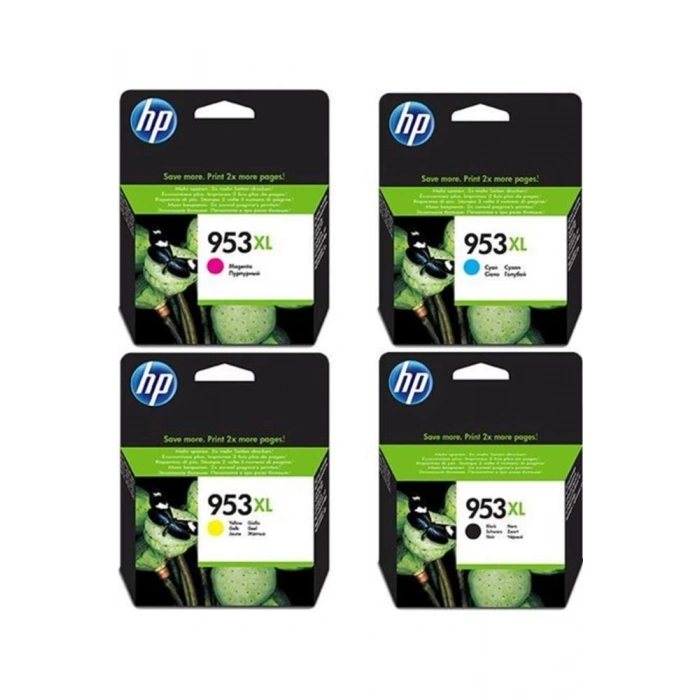 Hp L0s70ae + F6u16ae + F6u17ae + F6u18ae 953xl Kartuş Seti