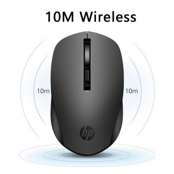 HP S1000 Plus 1600 DPI 2.4GHz Kablosuz USB Optik Mouse Siyah