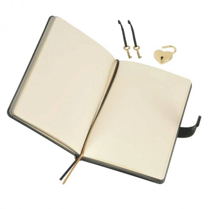 Hush Hush Kilitli Metalik Defter Kutulu 80 Gr 160