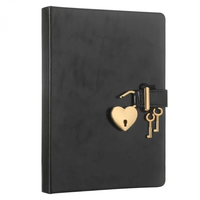 Hush Hush Kilitli Metalik Defter Kutulu 80 Gr 160