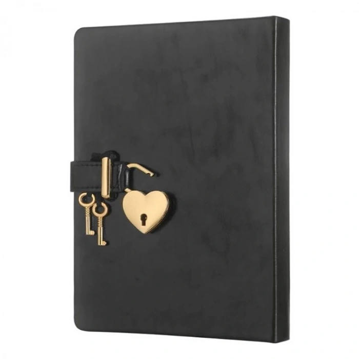 Hush Hush Kilitli Metalik Defter Kutulu 80 Gr 160