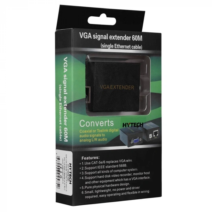 Hytech Hy-vgaex60 60mt Vga Extender Cat5e-cat6 Kablo Uzatıcı