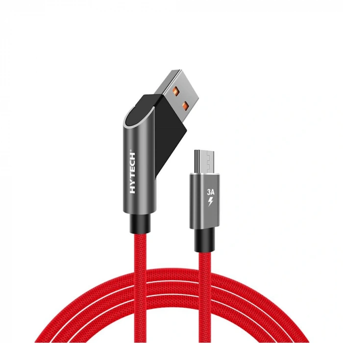 Hytech Hy-x215 3a Micro Usb 1m Kırmızı Data + Sarj Kablosu