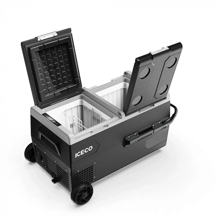 Iceco K95d 12/24volt 95lt Akülü/kablolu/ Çift Bölmeli Kompresörlü Outdoor Oto Buzdolabı/dondurucu (akü Dahil Değildir)