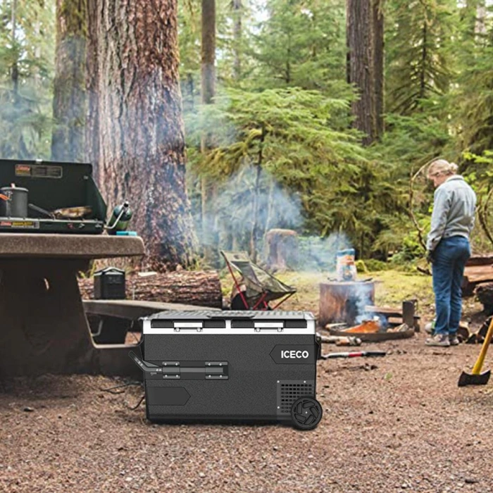 Iceco K95d 12/24volt 95lt Akülü/kablolu/ Çift Bölmeli Kompresörlü Outdoor Oto Buzdolabı/dondurucu (akü Dahil Değildir)