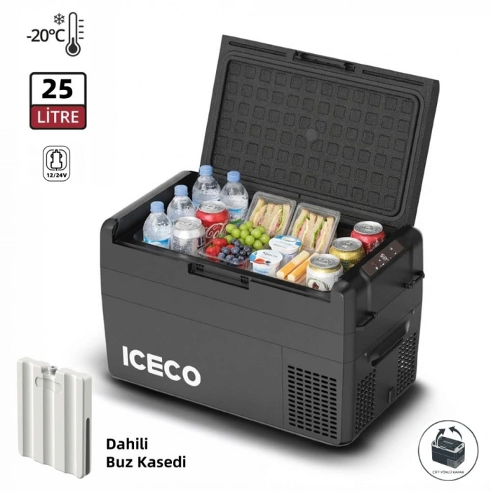 Iceco Mcd25b 12/24volt 25 Litre Kompresörlü Oto Buzdolabı/dondurucu + Buz Kaseti