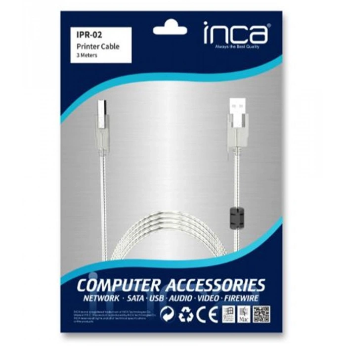 Inca Ipr-02 3mt Usb Yazıcı Kablosu