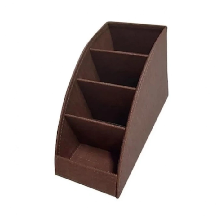 Inn Design Organizer Kalemlik Beyoğlu Serisi Deri İzmir Gümüş 11x20x9.5 Cm DD-1288