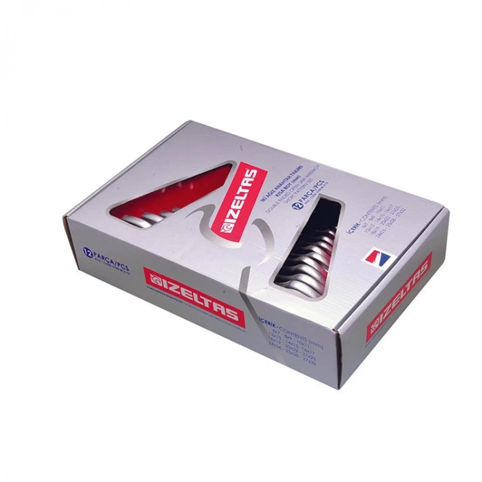 İzeltaş 0100002108 İki Ağız Anahtar Takımı Kısa Boy 8li