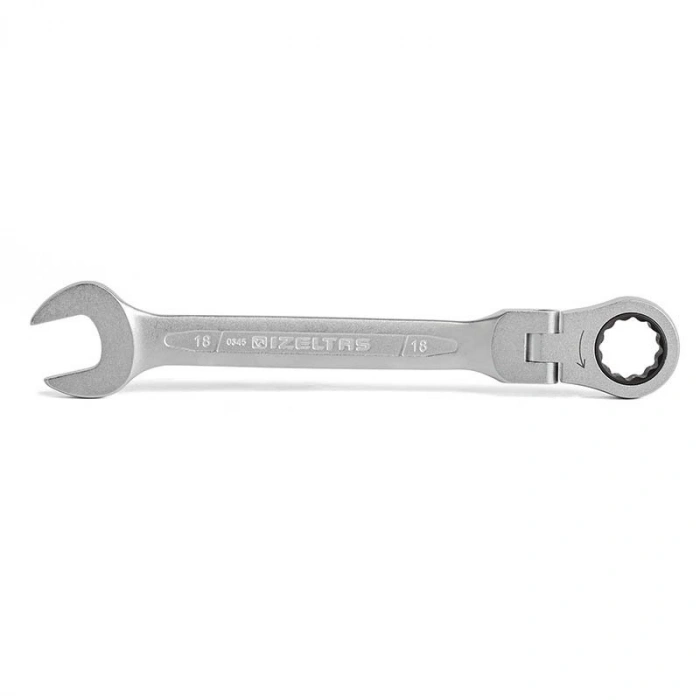 İzeltaş 0345020017 Mafsallı Cırcır Kombine Anahtar 17 Mm