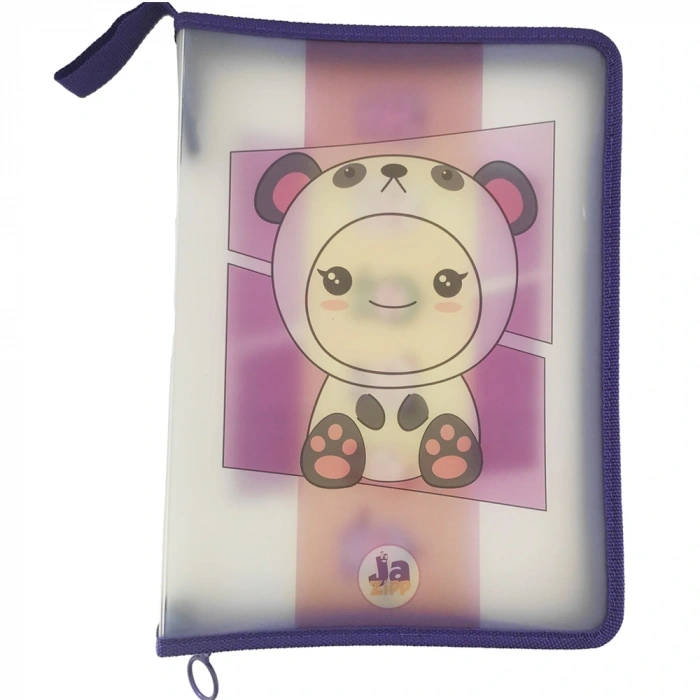 Jazipp Fermuarlı Dosyalama Çantası Pp Panda Jzp-37
