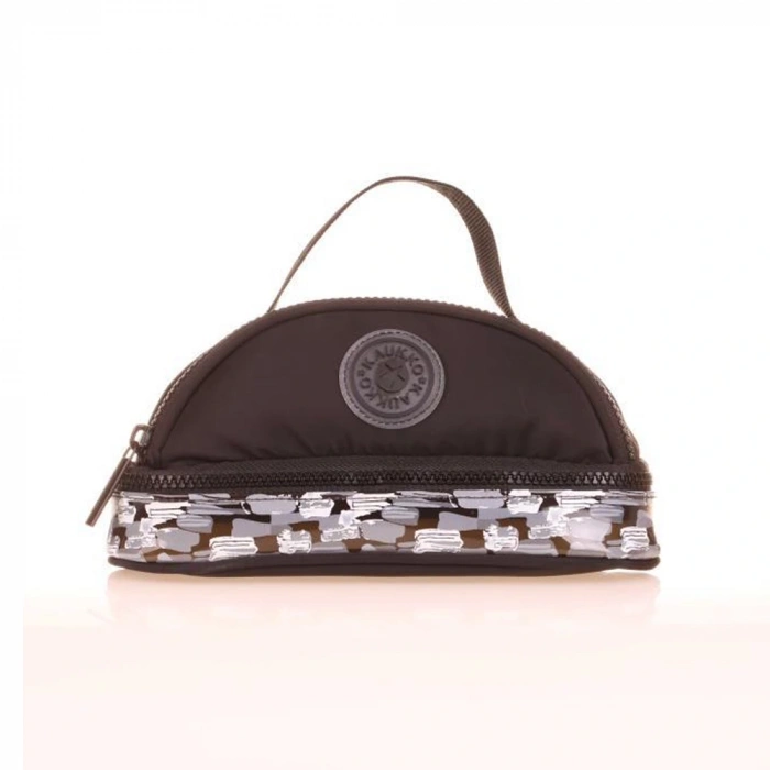 Kaukko Kalem Çantası Crescent Amazıng Stone Black K2639