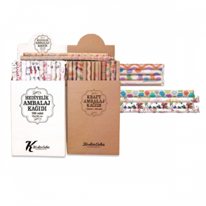 Keskin Color Ambalaj Kağıdı Kraft Tekli Rulo 70x100 100351-99