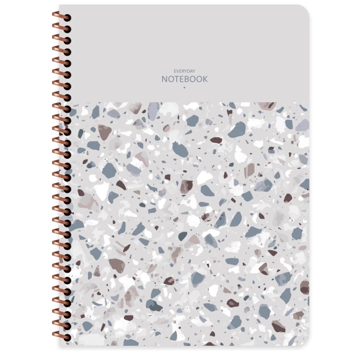 Keskin Color Defter 16,5x22,5 80 Yp.kar.pp Kp.Spiralli Terazzo