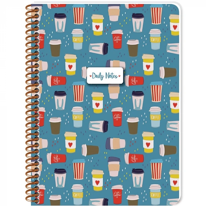 Keskin Color Defter Karton Kp.Spr Coffee 16,x22,5 80 YP Çiz.