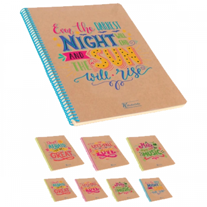 Keskin Color Doodles Ciltli Defter A4 100 Yp Kare 415632-99