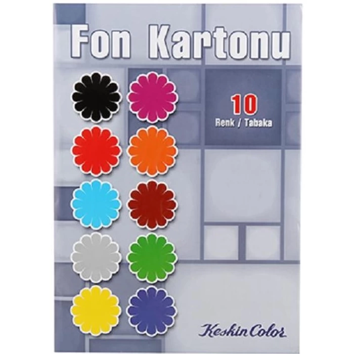 Keskin Color Fon Kartonu Zarflı 25x35 10 Lu