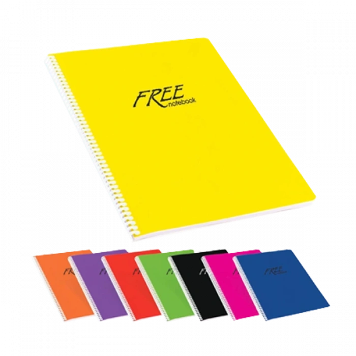 Keskin Color Spiralli Defter Free Plastik Kapak Kareli 120 Yp A4 320452-99